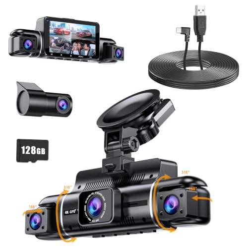 Icesky S03 Dash Cam & 11.5ft USB A to C Cable