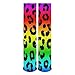 Fashion Extra Long Thigh Leg Warmers Stockings, Colorful Cheetah Leopard Animal Print Rainbow Knee High Winter Boot Socks