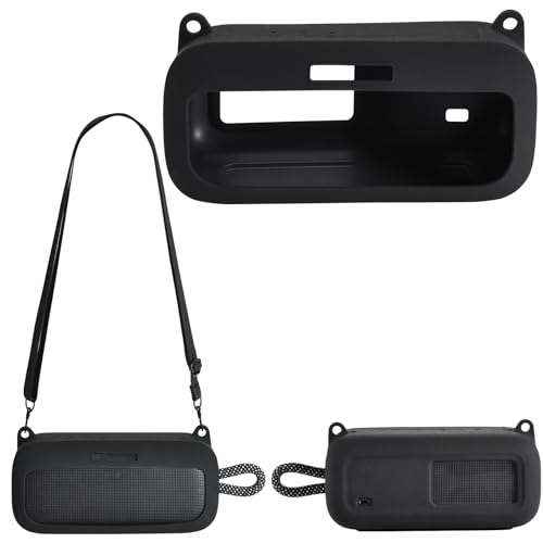 Hzycwgone Housse en Protection pour Bose Nouveauté SoundLink Plus Enceinte Portable Bluetooth,Étui en Silicone Voyage Sac Accessoires avec Sangle pour Bose...