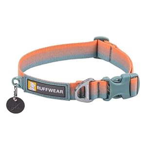 Ruffwear, Front Range Dog Collar, Durable and Comfortable Collar for Everyday Use, Spring Fade, 14″-20″