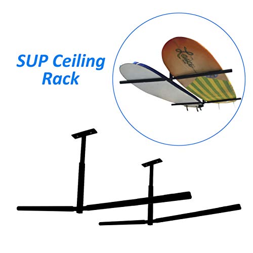 EasyGoProducts EGP-SURF-007 EasyGO SUP Rack Surfboard Overhead Ceiling Mount-for Garage or Room-Paddle Board