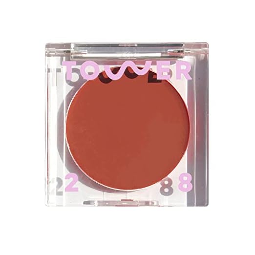 Tower 28 BeachPlease Luminous Tinted Balm, POWER HOUR, Multi-Purpose Cheek and Lip Cream Blush in Terracotta, Dewy Finish, Green Tea and Aloe Vera Extract