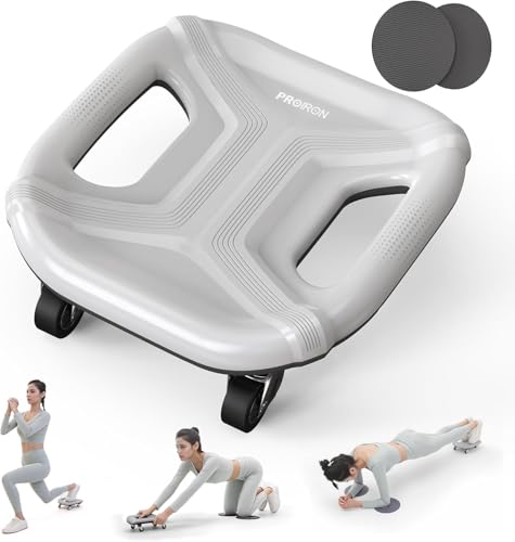 PROIRON 4-Wheel Ab Roller