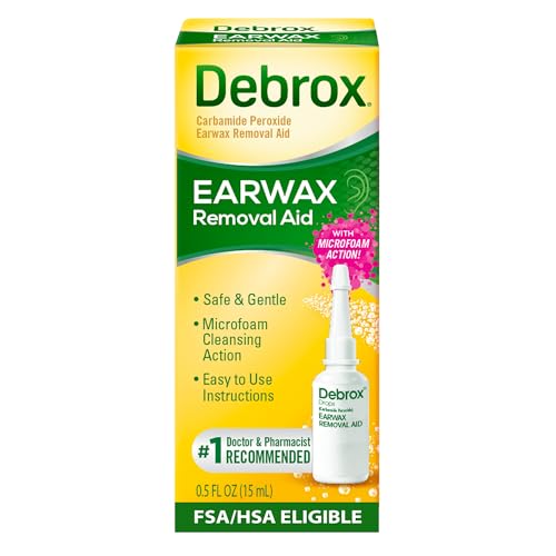 debrox ear wax removal drops gentle microfoam ear wax remover 05 fl oz