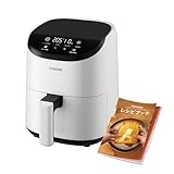 COSORI コソリ ノンフライヤー 2L 一人用 エアフライヤー オイル97%カット 省エネ ミニ 卓上 電気 フライヤー 揚げ物 専用レシピ付き PSE認証済み ホワイト ‎CAF-LI211-WJP