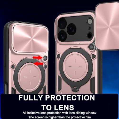 Coque iPhone 17 Pro antichoc avec anneau de support métallique - 3