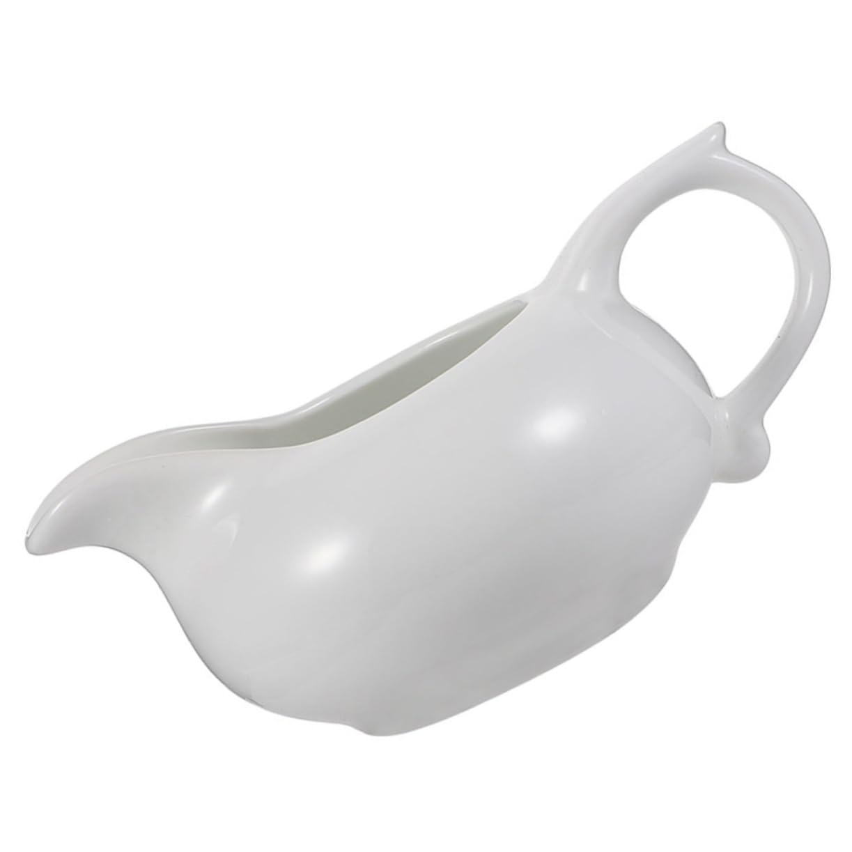 PRETYZOOM Latte Art Sauce Cup Ceramic Gravy Dispenser Sauce Pitcher for Restaurant Condiment