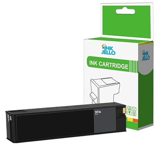 Image of Inkjello Ink Cartridge For Printer, Compatible with HP 973X B PageWide Pro 452dw 452dwt 477dw 477dwt Black (1 Pack)