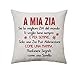 Federe per cuscino per zia Federe per cuscino per zia Regali da nipote Nipote Apprezza il regalo per la federa per la zia: sei la migliore zia del mondo