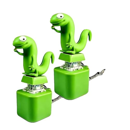 Heyzeibo Lizard Keychain Sound Lizards Anxiety Relief Keychain Button Toy Portable Stress Reliever for Anxiety & Sensory Fun