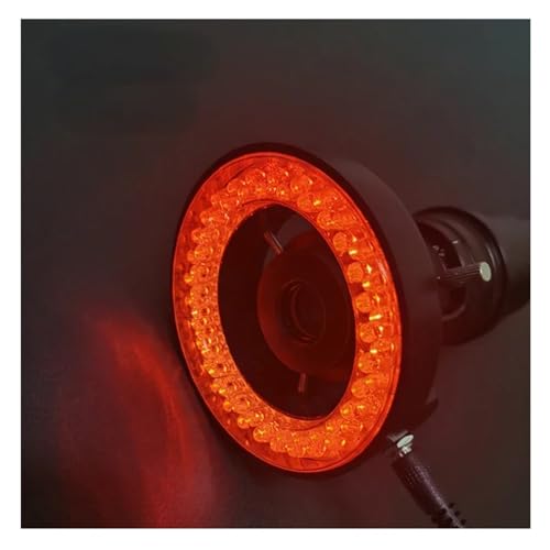 LED Microscope Ring Light Source 60mm Inner Diameter Lamp fit for Cell Phone Repair CCD Industrial(Red)
