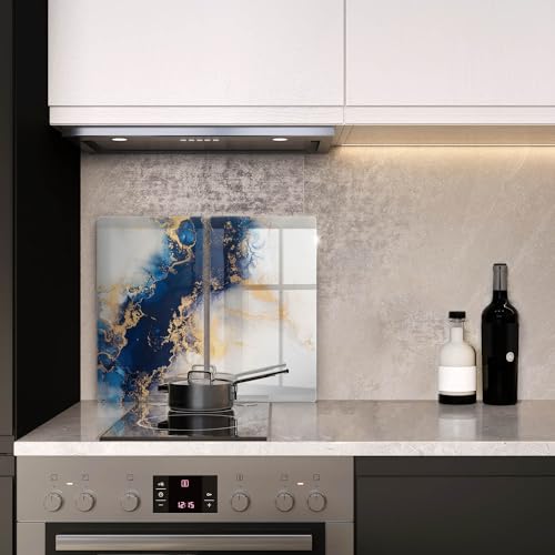 Plaque protection induction 2x30x52cm Wallfluent accessoire cuisson multifonction abstraction