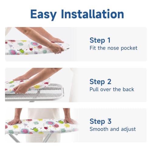 Image of Whitmor Deluxe Ironing Board Cover with 6mm Fiber Pad Fits 15 x 54 In