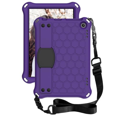 Étui Kindle Fire HD8 antichoc en mousse EVA légère avec poignée rotative