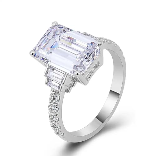 Luxury Wedding Bands Women Fashion Eternity Proposal Ring Gorgeous Cubic Zirconia Jewelry3