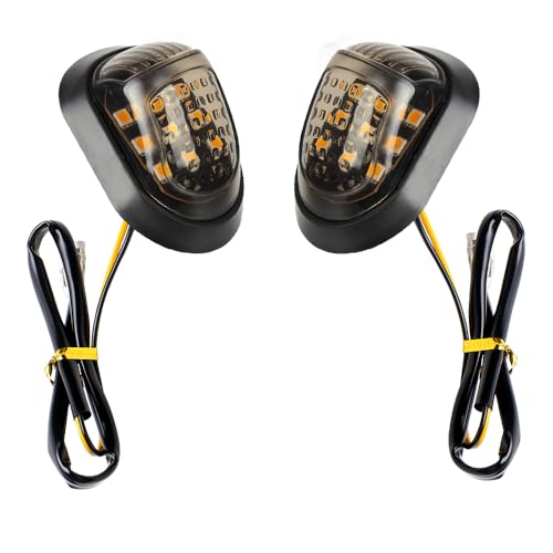Clignotants de moto 12V étanches à 9 LED Piranha pour une visibilité maximale en ville