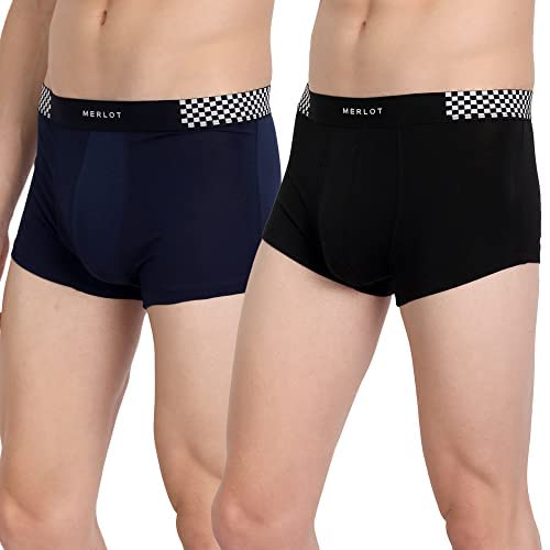 merlot Solid Bamboo Cotton Underwear Trunk for Men - M (Pack of 1) | Sweat-Absorbing, Anti-Bacterial, Breathable Fabric | 4-Way Stretch Ultrasoft Waistband for All-Day Comfort-picture-35