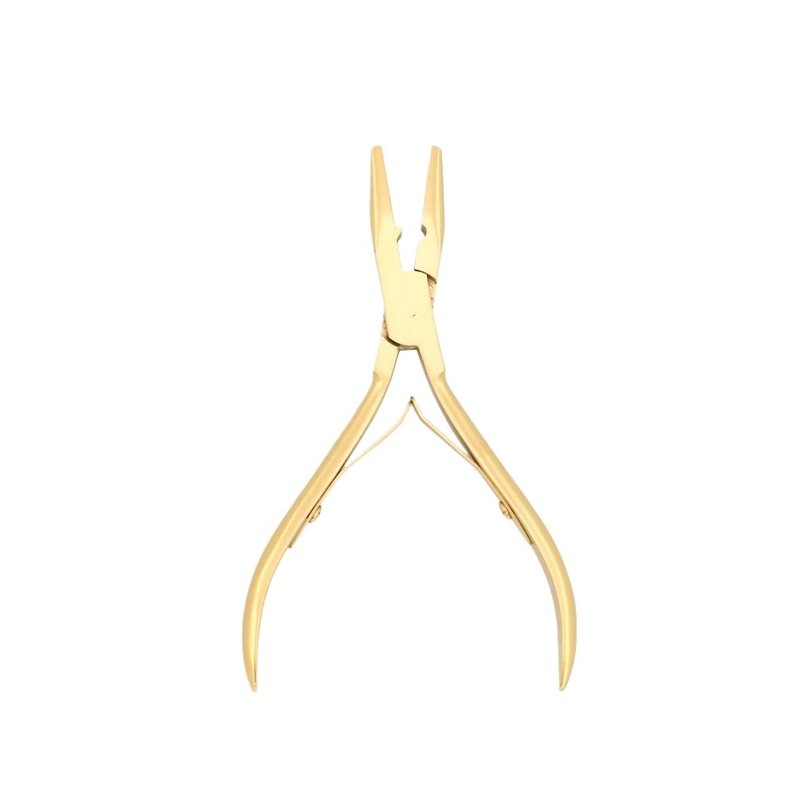 Jbjygsg Glod Professional Micro Ring Hair Extensions Application Pliers Tool Kit For Micro Link Beads Closer Plier(Glod)