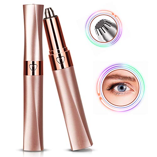 Eyebrow Hair Remover USB Rechargeable Eyebrow Trimmer Kruta Eyebrow Razor Tool for Face Lips Nose Facial Hair Removal for Men Women