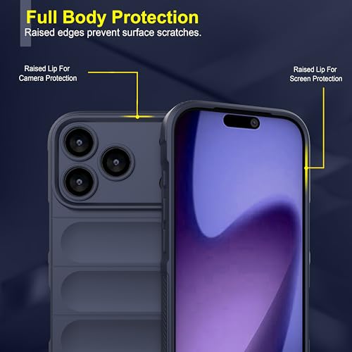 Image of Zapcase Back Case Cover for iPhone 17 Pro | Compatible for iPhone 17 Pro Back Cover | Liquid Silicon Magic Case with Camera Protection | Sapphire
