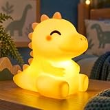 Mewaii Luce Notturna Bambini Dinosaur lampada, Lampeggiante Notturno a Silicone Regolabile con 4 Suoni di Fondo, Ricaricabile, Ideale come Regalo per Ragazzi, Bambini e Decorazione della Stanza