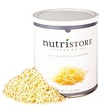 Nutristore Freeze Dried Mozzarella Cheese Shredded 20 Large Servings | Premium Quality | Amazing Taste | Perfect for Camping | Survival Food (1-Pack)