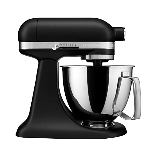 KitchenAid Artisan Mini 3.5 Quart Tilt-Head Stand Mixer – KSM3316X – Black Matte