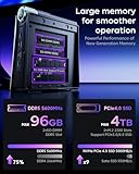 ACEMAGICIAN S3A Mini PC, AMD Ryzen 7 8745HS(8C/16T, up to 4.9GHz), 32GB DDR5 RAM 1TB PCle4.0 SSD, Mini Computer Support 8K@60z,HDMI+DP+Type C Tirple Display,USB4|WiFi 6|BT5.2|Office|Home|Casual Games - Image 6