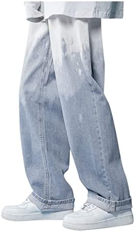 Herren Jeans Baggy – Y2K Style, Loose Fit, Straight Bein, Gewaschene Denim – Für Hip Hop & Streetwear