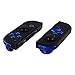 eXtremeRate D-pad ABXY Pulsante SR SL L R ZR ZL Tasti Direzionali Grilletto Trigger Ricambio per Nintendo Switch NS Joycon/OLED Joycon(D-pad SOLO per Joycon D-pad Scocca)-Blu Cromo