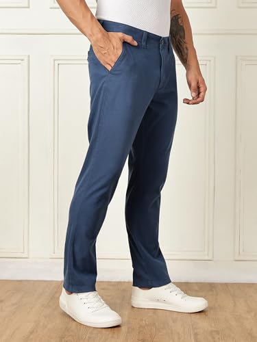 Image of Thomas Scott Men's | Solid | Regular Fit | Premiun Cotton | 4 Pocket | Formal wear Trouser | Casual Chino | Pants for Men