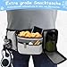ZESTEFY Leckerlibeutel Hundetraining, Robuste Bauchtasche mit Kotbeutelspender, Flaschenhalter, Reflektor & Verstellbarem Gurt – Wasserdichtes Hundezubehör für Gassi, Training & Outdoor