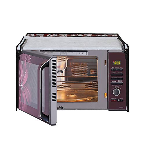 Image of DREAM KING Stylish Design & Printed Microwave Oven Cover Full Closure |waterproof & Dustproof Oven Cover Suitable for All Models - Multicolour SA61