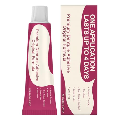UltraBond Premium Denture Adhesive, Denture Bond Gel, AllDay Secure Thermoplastic Denture Adhesive, Secure Denture Grip for Up to 4 Days for False Teeth (1)