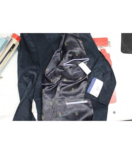 Tommy Hilfiger Mens Conrad Textured Corduroy Sportcoat Navy 36S2