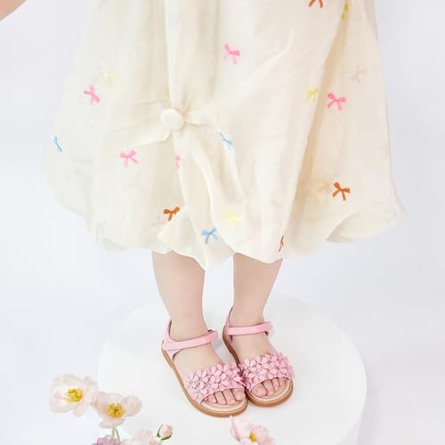 Image of Kiderence Toddler Girls Sandals Little Girls Kids Summer Shoes Toddler Sandals