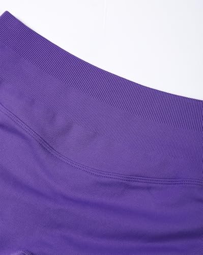 Image of AUROLA Influence Workout Shorts for Women,2.5 3.5 4.5 5.5 6.5 No Roll Up Squat Proof Scrunch Seamless Compression Gym Short