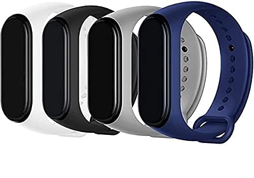 Estrenar Mi Band 3 and 4 Straps Original for Mi Band M3 and M4 Wristband Strap Soft Silicone Adjustable Replacement Band Strap (Device Not Included) Pack of 4 (B0D53ZQSCH) Amazon Price History, Amazon Price Tracker