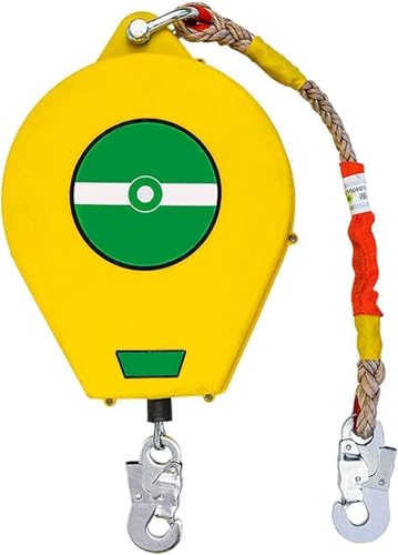 Protezione anticaduta con Cavo di Sicurezza Auto-Retrattile, Cordino Ammortizzante, Blocco anticaduta, Dispositivo di Sicurezza per l'altezza della Bobina di inerzia, equipaggiamento anticad