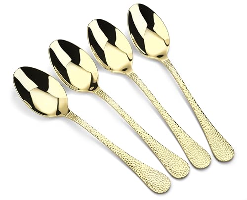 Arthur Price CAVA0011 4 Serving Spoons, Stainless Steel, Gold