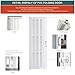 CCBOYSHARDWARE 30X80in Accordion Door Interior,PVC Sliding Folding Doors with Lock,Divider Door with Hardware,White Waterproof
