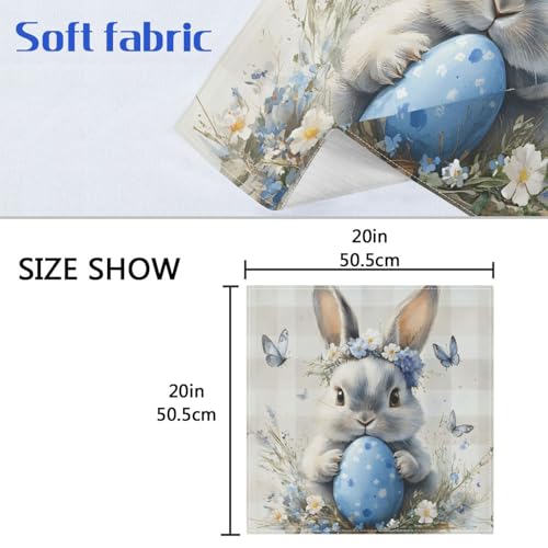 Servilletas de tela lavables pack x6 20x20 pulgadas miniatura 6