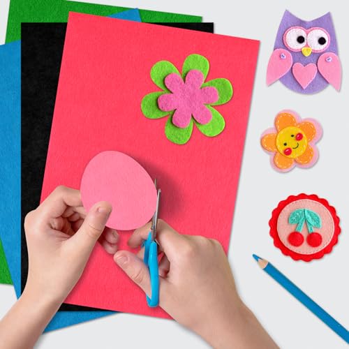 20 pcs felt fabric sheet 834 x 1234 assorted color felt fabric sheets for crafts diy handcraft sewing squares patchwork nonwoven
