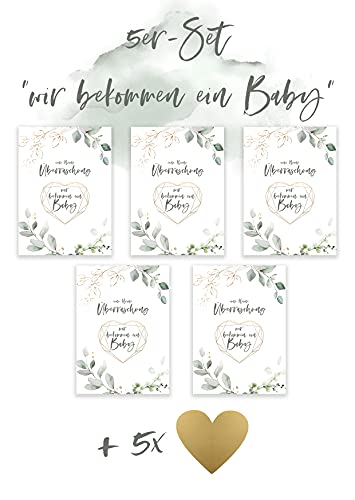 HIMMEL.HERZ.PAPIER Pregnancy Announcement I Baby Announcement I Ruble Free Gift Pregnancy I Happyless Pregnancy - Image 2