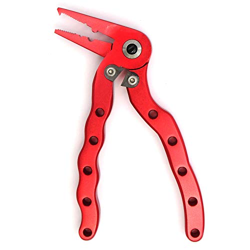 Aluminium Mini Fishing Pilers, Hook Remover Fishing Tools, Saltwater Resistant Fishing Gear, Tungsten Carbide Cutters, Spilt Ring Pilers, Braid Line Cutters