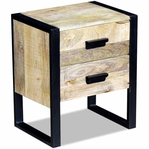 Table de nuit étroite 2 tiroirs pour optimiser les petits espaces de nuit