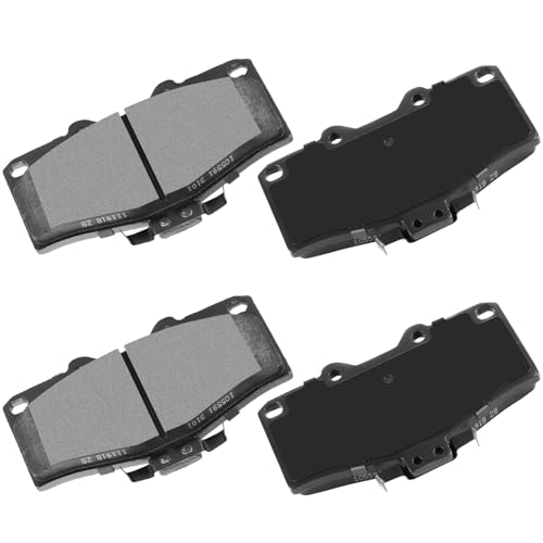 Image of cciyu D410 Front Ceramic Brake Pads Kits 4pcs fit For 1996-1997 For Lexus LX450,1990-1997 For Toyota For Land Cruiser