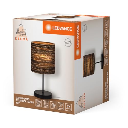 Decor Cardboard Cylindre marron LEDVANCE en carton ondulé E27 - 7