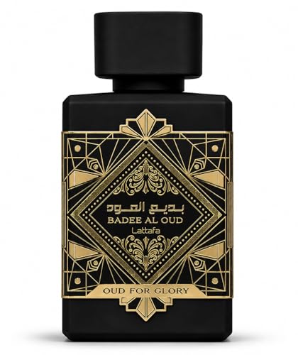 Badee Al Oud Eau de Parfum 100ml Luxury Arabian Oud Fragrance for Men & Women | Long Lasting Woody Amber Vanilla Perfume | Premium Middle Eastern Scent (Oud for Glory)
