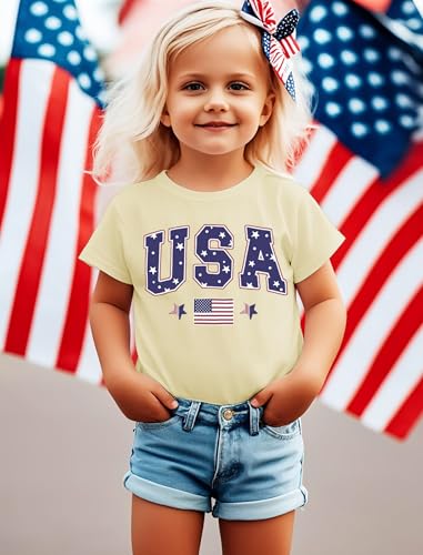 Image of JNC Kids 4th of July Shirt Boys /Girls American Flag T-Shirt Toddler Patriotic Tops Tee Independence Day Clothes 2025